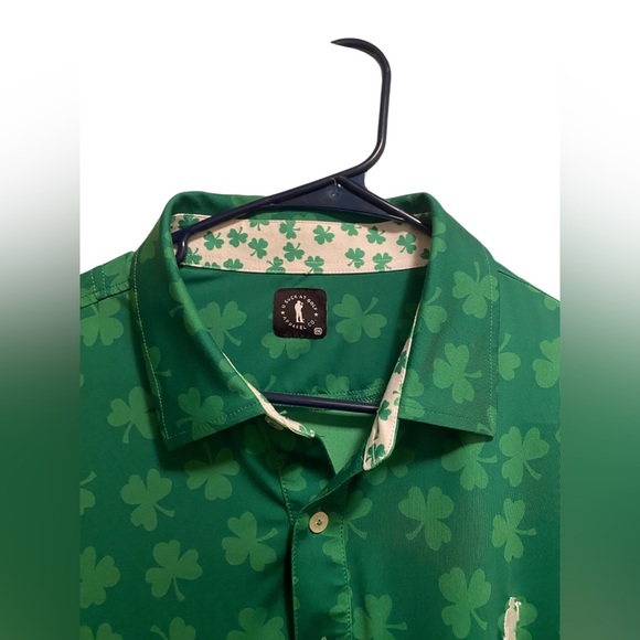 U Suck At Golf Clover golf polo. Size XXL. Good condition - Picture 2 of 6